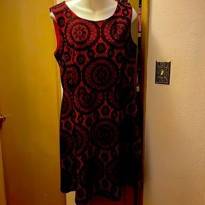 Red & black Enfocus Studio size Junior 14 dress